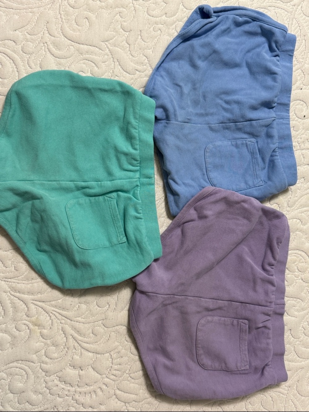 Hanna Andersson Dolphin Shorts Trio — Teal, Periwinkle & Lavender Size 5 - Picture 4 of 4